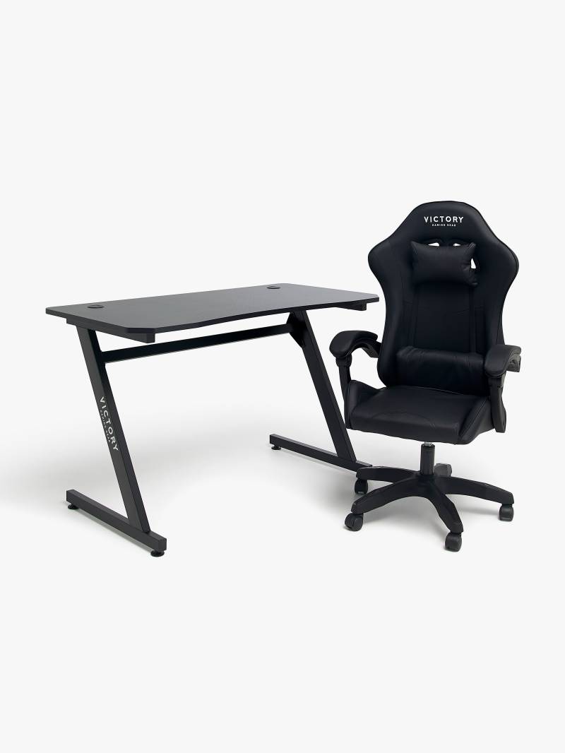 Victory Mission Gaming-Stuhl inkl. Tisch, Schwarz Victory Mission Gaming-Stuhl inkl. Tisch, Schwarz von Victory