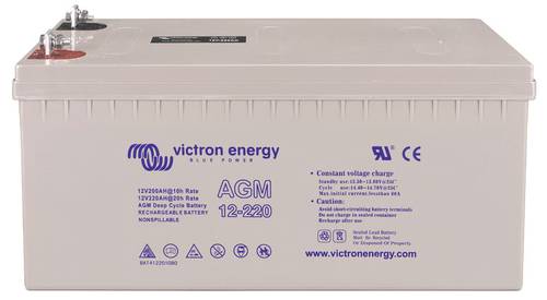 Victron Energy Deep Cycle BAT412201084 Bleiakku 12V 220Ah Blei-Vlies (AGM) (B x H x T) 238 x 522 x 2 von Victron Energy