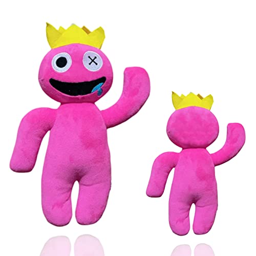 Rainbow Friends Puppe. Regenbogen Freunde Plüschpuppen. Horror-Videospielspielzeug. Geschenk für Kinder zu Weihnachten, Geburtstag. (Pink, Rose, 34 cm) von Vicyol S&D