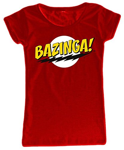 Video Delta – The Big Bang Theory: Bazinga Red Shirt, Damen, in Größe S von Video Delta