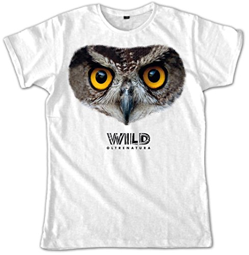 Video Delta – Wild Owl T-Shirt, Herren, in Größe M von Video Delta