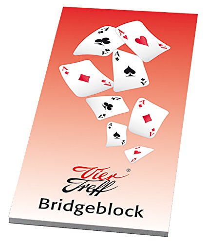 Vier Treff Bridgeblock, rot von Vier Treff