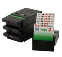 Vier Treff Bridge Bietboxen/Bridge Bidding Boxes (4 Stück) (schwarz) von Vier Treff