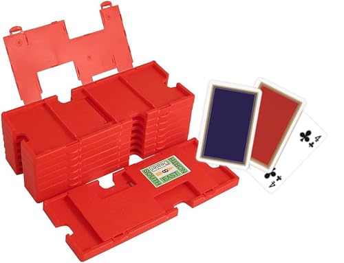Vier Treff Bridge: Boards - rot, 8er-Set inkl. Spielkarten (Nummer 1-8) von Vier Treff