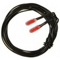 VIESSMANN 3502 Glühlampen rot T3/4, Ø 2,3 mm, 12 V, 50 mA, 2 Kabel, 2 Stück von Viessmann