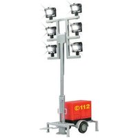 VIESSMANN 5144 H0 Leuchtgiraffe Feuerwehr auf Anhänger, mit 6 LEDs weiß von Viessmann