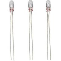 VIESSMANN 6226 Glühlampe klar T 1/2, Ø 1,8 mm, 10 V, 30 mA, 2 blanke Drähte, 3 Stück von Viessmann