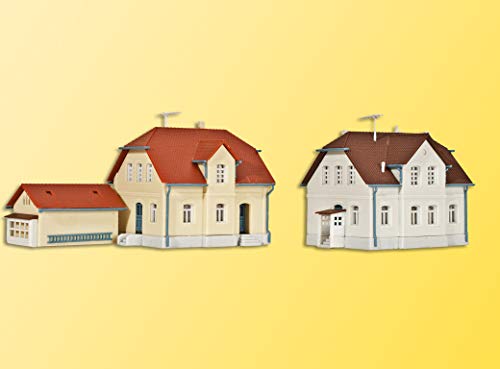 Viessmann - Miniaturhaus Bausatz, 2 Stück, für Erwachsene, Unisex, 6,5 x 4 x 4,2 cm, Modellbahn, MINIATURE_TOY_BUILDING Viessmann - Miniaturhaus Bausatz, 2 Stück, für Erwachsene, Unisex, 6,5 x 4 x 4,2 cm, Modellbahn, MINIATURE_TOY_BUILDING von Kibri
