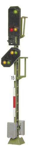 Viessmann Modelltechnik 4015 H0 Lichtsignal mit Vorsignal Einfahrsignal Fertigmodell DB von Viessmann Modelltechnik