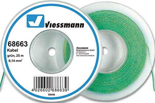 Viessmann 68663 Kabel 0,14 mm² grün 25m Viessmann 68663 Kabel 0,14 mm² grün 25m von Viessmann