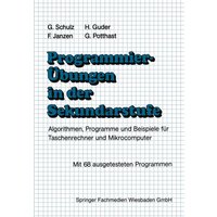 Programmierübungen in der Sekundarstufe von Vieweg & Teubner