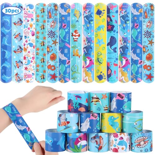 Slap Armbänder für Kinder, Silikon, mehrfarbig (Ocean-30P) von Viicoor