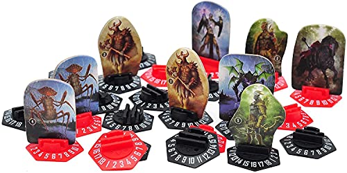 Viipha Gloomhaven Standee Bases 30 Stück Kunststoff Hex Monster Ständer mit Health Tracker und Status Token Slots Viipha Gloomhaven Standee Bases 30 Stück Kunststoff Hex Monster Ständer mit Health Tracker und Status Token Slots von VIIPHA