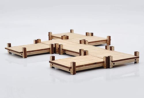 Modular Bridge, Dock, Gehweg, Basis-Set aus Holz, lasergeschnitten, für D&D, Pathfinder, Dungeons & Dragons (Stil 1) von Viipha