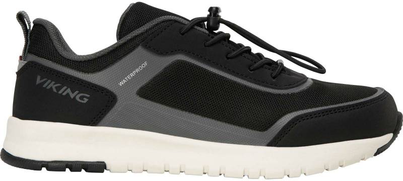 Viking Aerial Low WP SL Kinder Sneaker, Black/Charcoal, Größe 31, Kinderschuhe von Viking