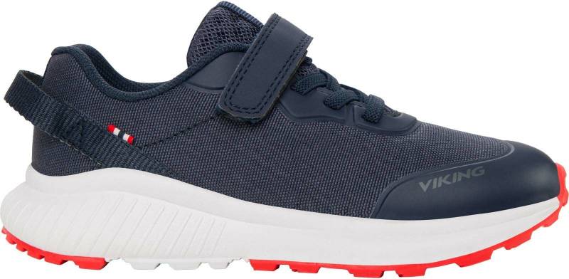 Viking Aery Dal Kinder Sneaker, Navy/Red, Größe 22, Kinderschuhe von Viking