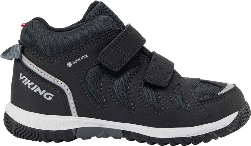 Viking Cascade 2V Mid GTX Kinder Sneaker, Black, 23, Kinderschuhe von Viking