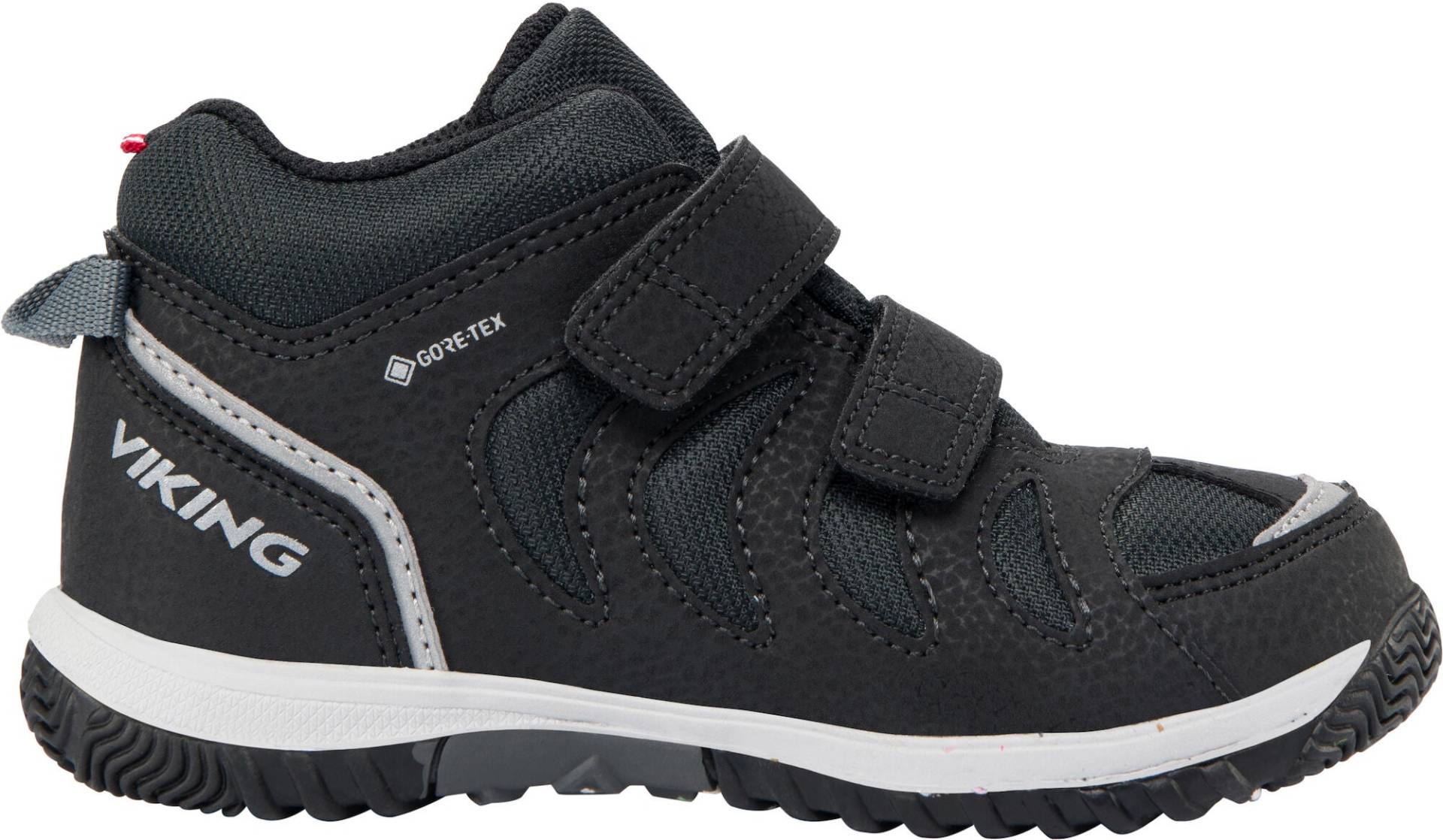 Viking Cascade 2V Mid GTX Kinder Sneaker, Black, 24, Kinderschuhe von Viking