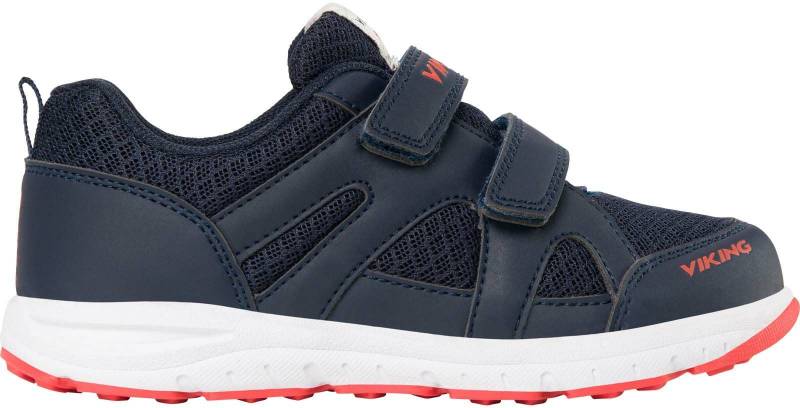 Viking Odda Kinder Sneaker, Marineblau/Rot, 24, Kinderschuhe von Viking