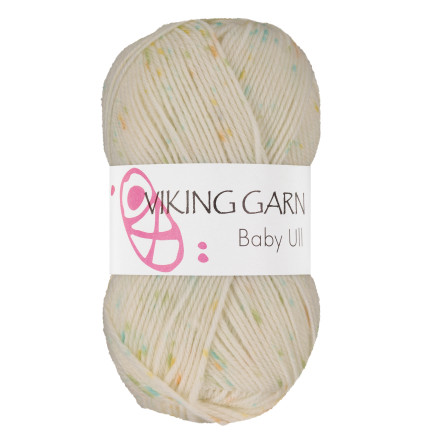Viking Garn Baby Ull 3341 Gelb Print von Viking of Norway