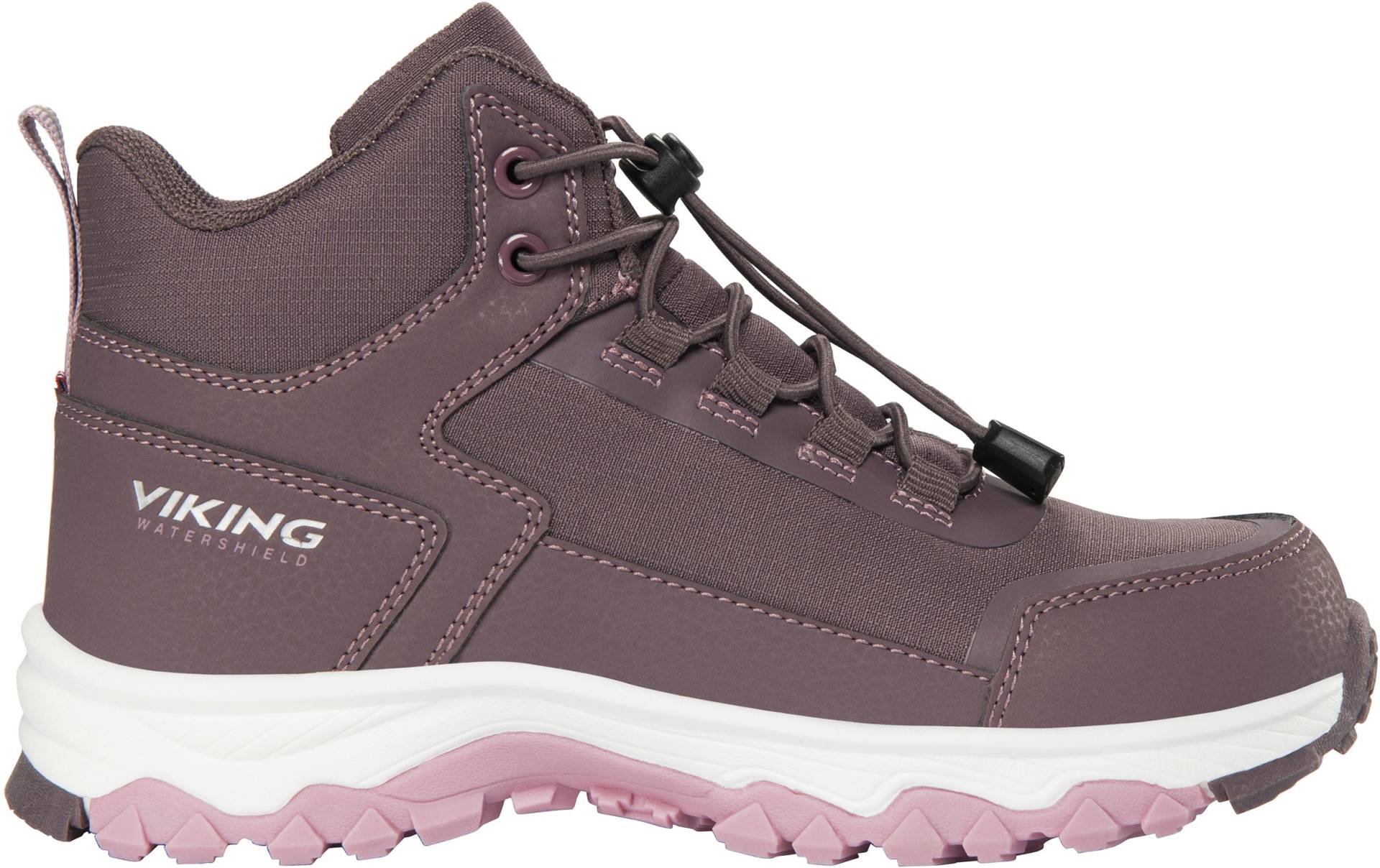 Viking Akkarvik Mid SL WP Gefütterte Kinder Sneaker, Plum/Pink, 32, Kinderschuhe Viking Akkarvik Mid SL WP Gefütterte Kinder Sneaker, Plum/Pink, 32, Kinderschuhe von Viking
