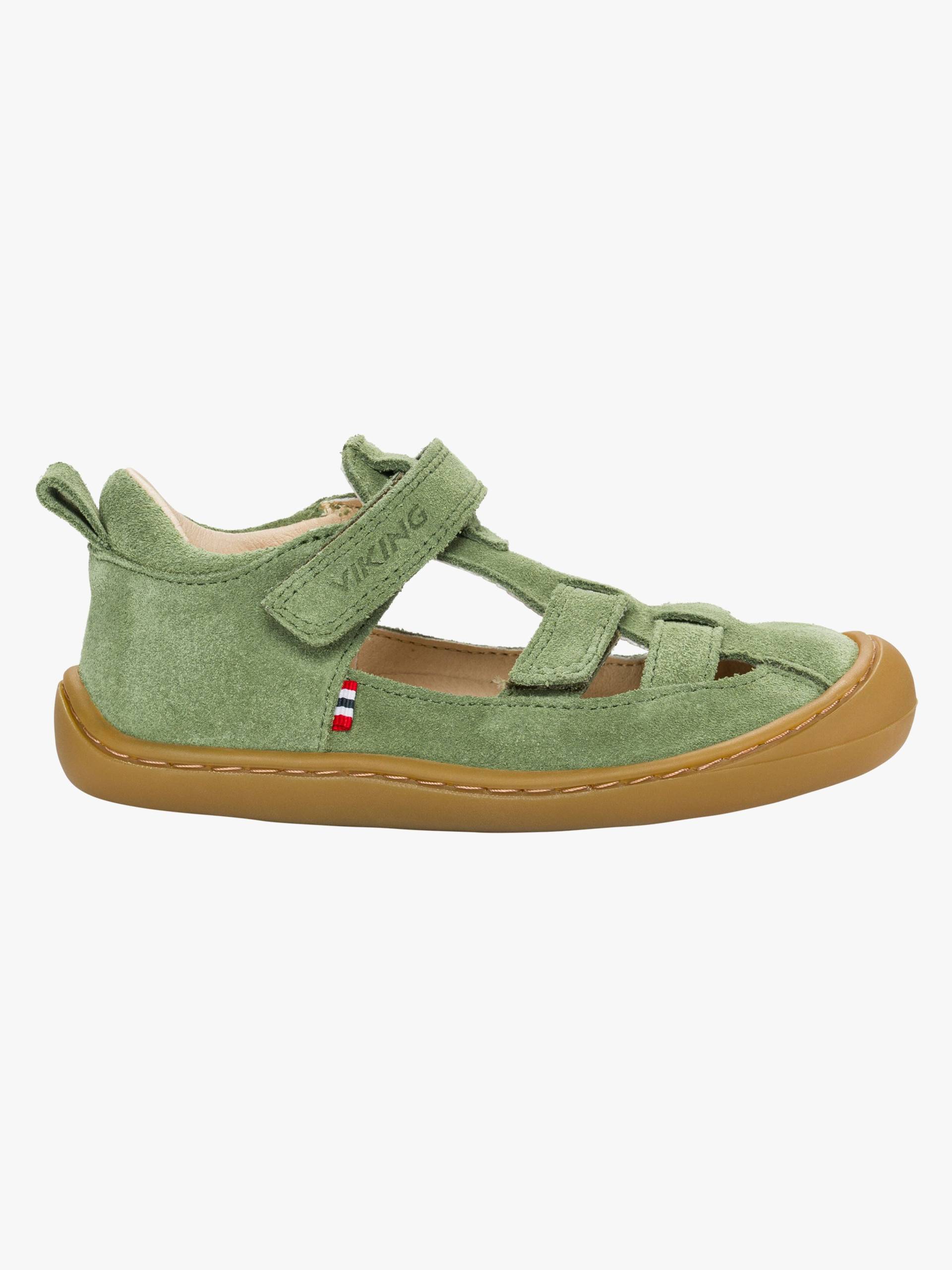 Viking Alv Lind Barefoot 2V Kinder Sandalen, Olive, 27 Viking Alv Lind Barefoot 2V Kinder Sandalen, Olive, 27 von Viking