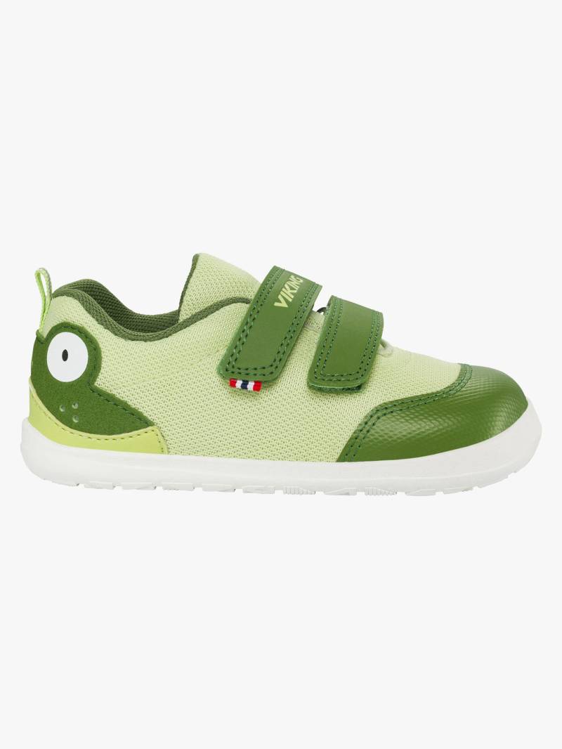 Viking Alv Paw 2V Barefoot Kinder Sneaker, Light Green/Green, 28, Kinderschuhe von Viking