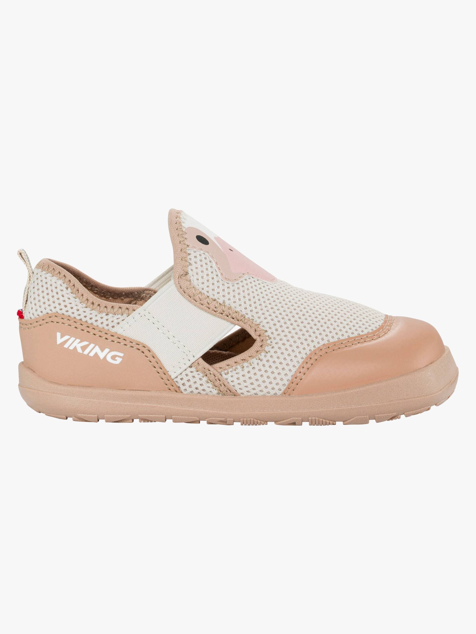 Viking Alv Paw Barefoot Kinder Sandalen, Beige, 26 Viking Alv Paw Barefoot Kinder Sandalen, Beige, 26 von Viking
