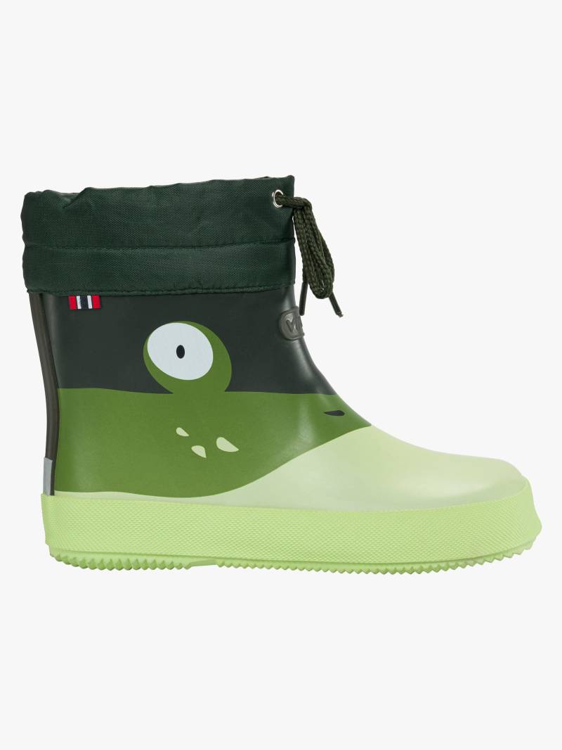 Viking Alv Paw Print Barefoot Gummistiefel, Light Green/Green, 22, Kindergummistiefel, Kinderstiefel, Gummistiefel kinder, Kids von Viking