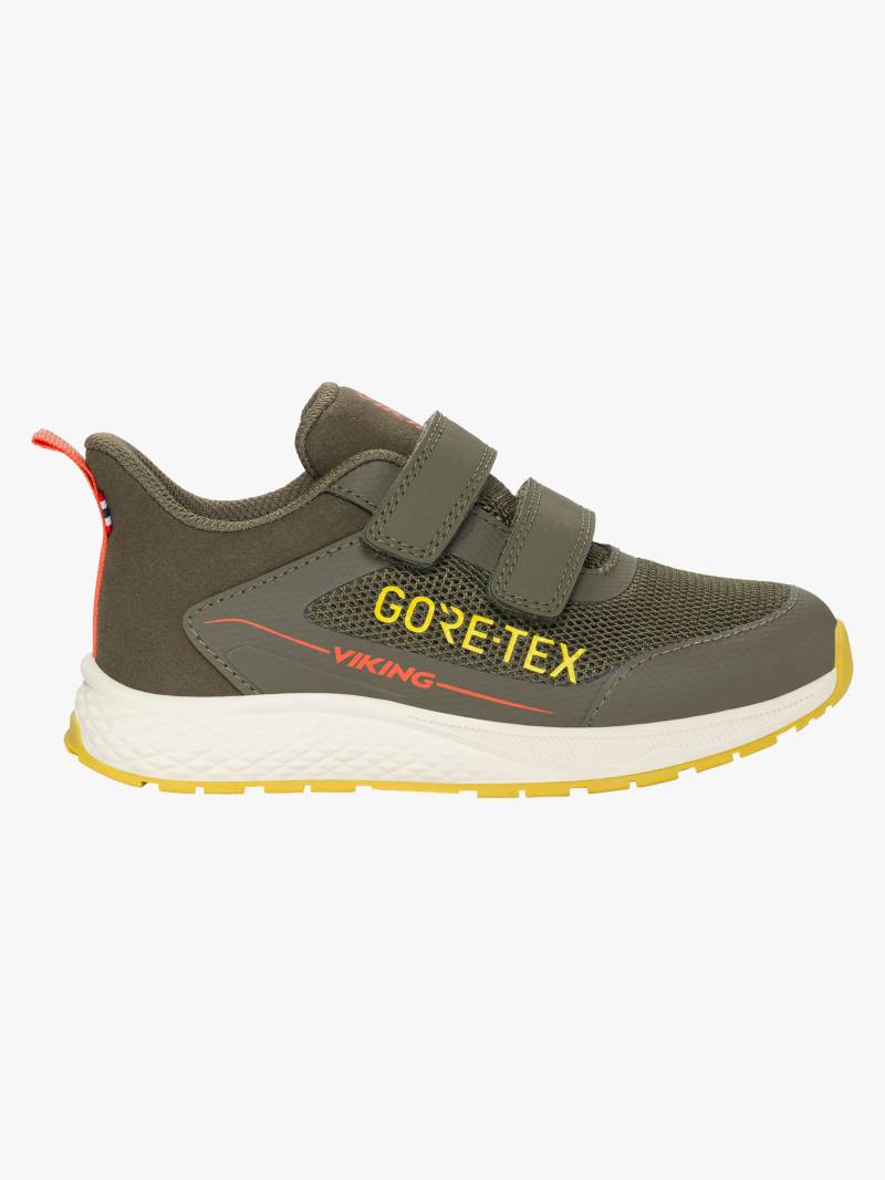 Viking Bouncy GTX 2V Kinder Sneaker, Olive, 30, Kinderschuhe von Viking