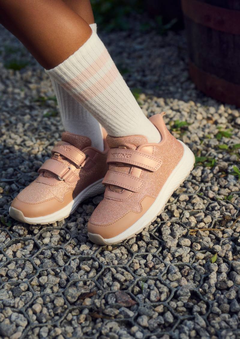 Viking Bouncy Glitter 2V Kinder Sneaker, Gold, 29, Kinderschuhe von Viking