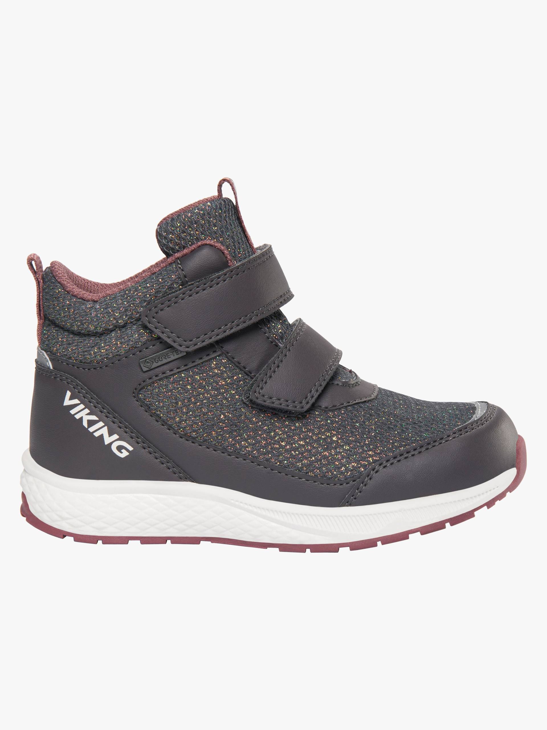 Viking Bouncy Glitzer Mid 2V GTX Kinder Sneaker, Charcoal, 25, Kinderschuhe Viking Bouncy Glitzer Mid 2V GTX Kinder Sneaker, Charcoal, 25, Kinderschuhe von Viking