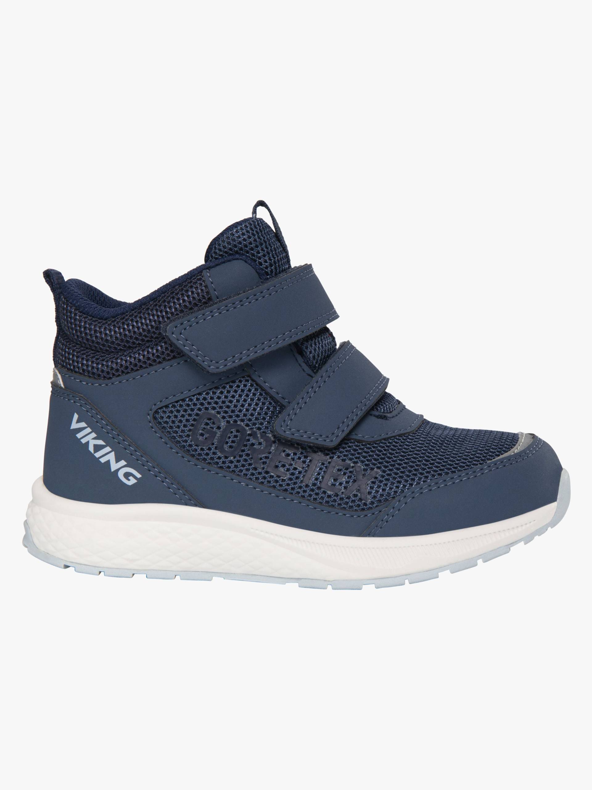 Viking Bouncy Mid 2V GTX Kinder Sneaker, Dark Blue, 28, Kinderschuhe von Viking
