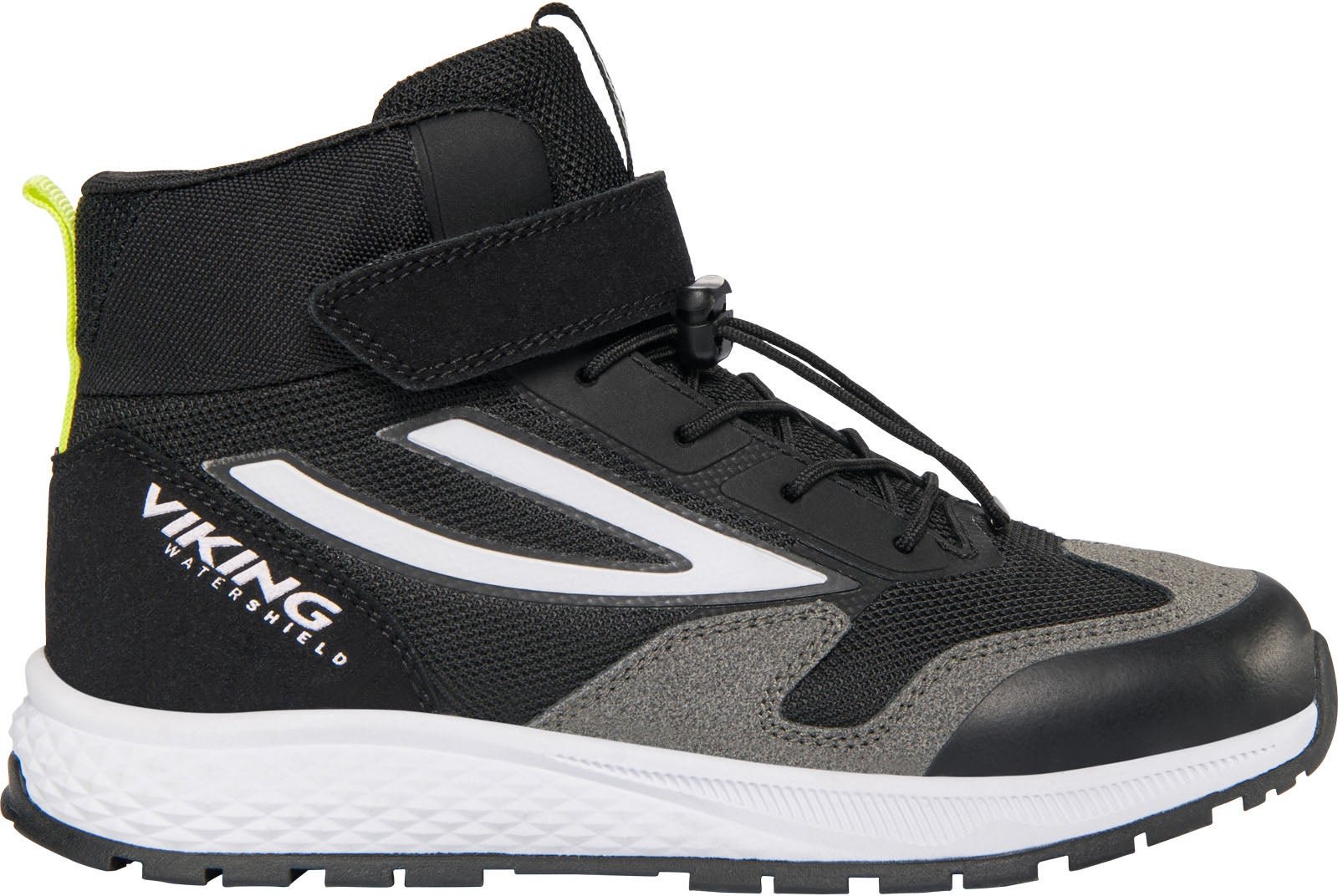 Viking Century Mid 1V SL WP Kinder Sneaker, Black/Lime, 36, Kinderschuhe Viking Century Mid 1V SL WP Kinder Sneaker, Black/Lime, 36, Kinderschuhe von Viking