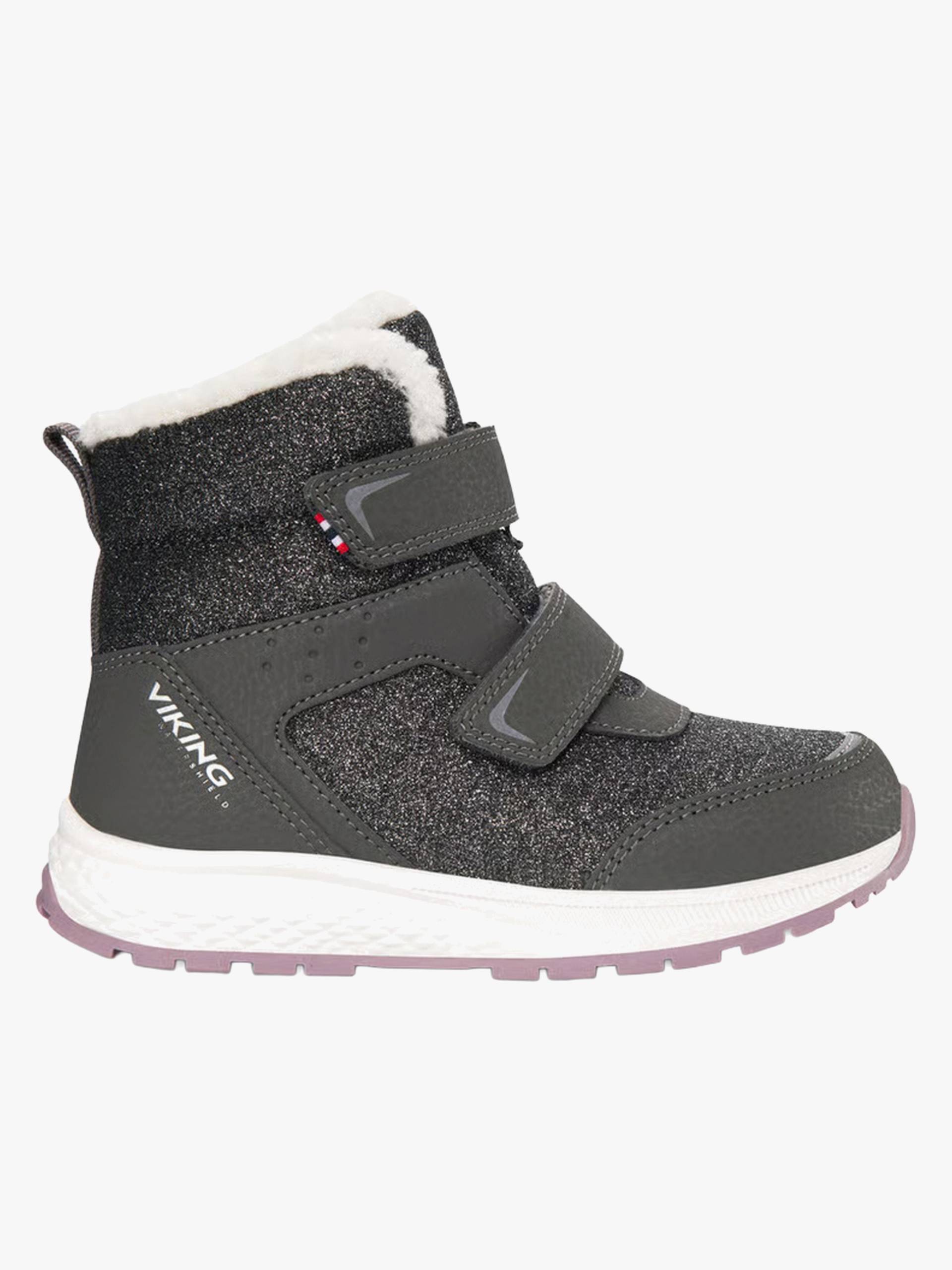 Viking Equip Glitter 2V WP Winterstiefel, Charcoal/Dusty Pink, 31 von Viking