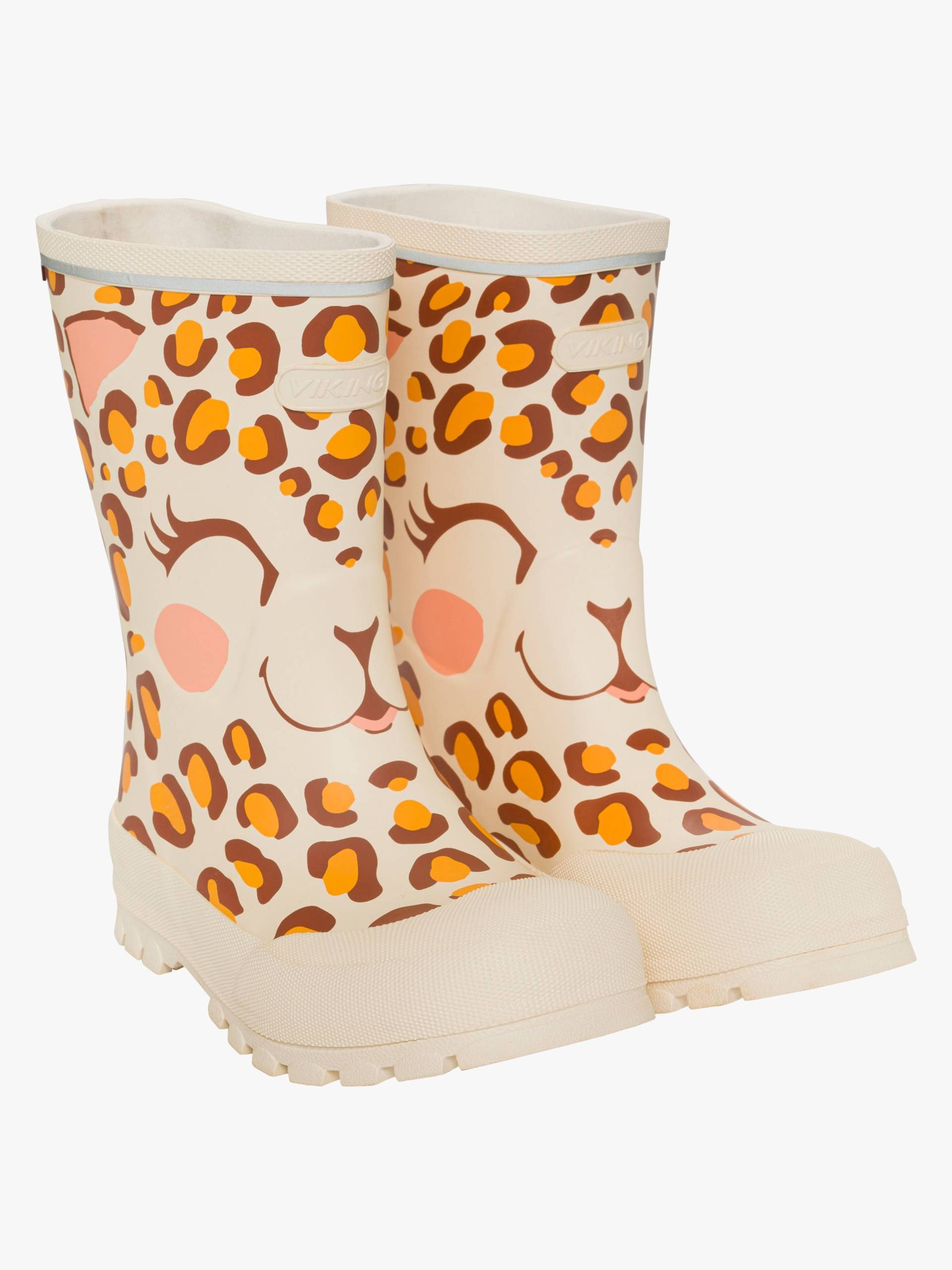 Viking Jolly Print Gummistiefel, Cream, 26, Kindergummistiefel, Kinderstiefel, Gummistiefel kinder, Kids von Viking