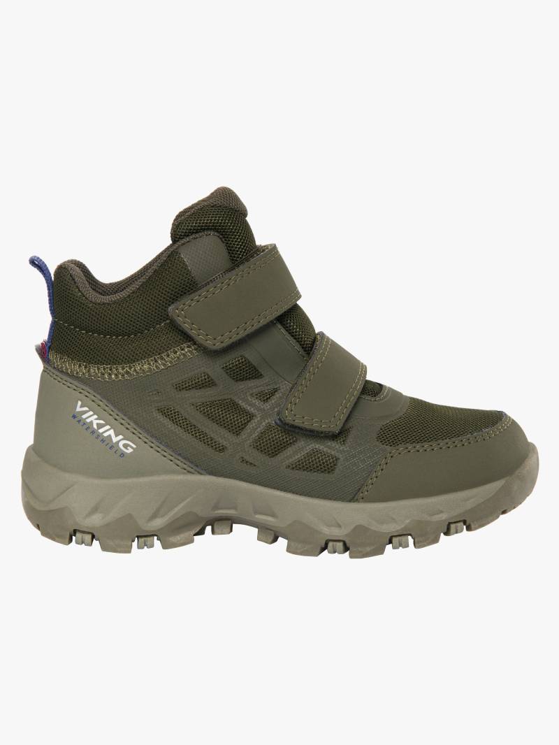 Viking Track Mid WP Kinder Sneaker, Olive, 22, Kinderschuhe von Viking