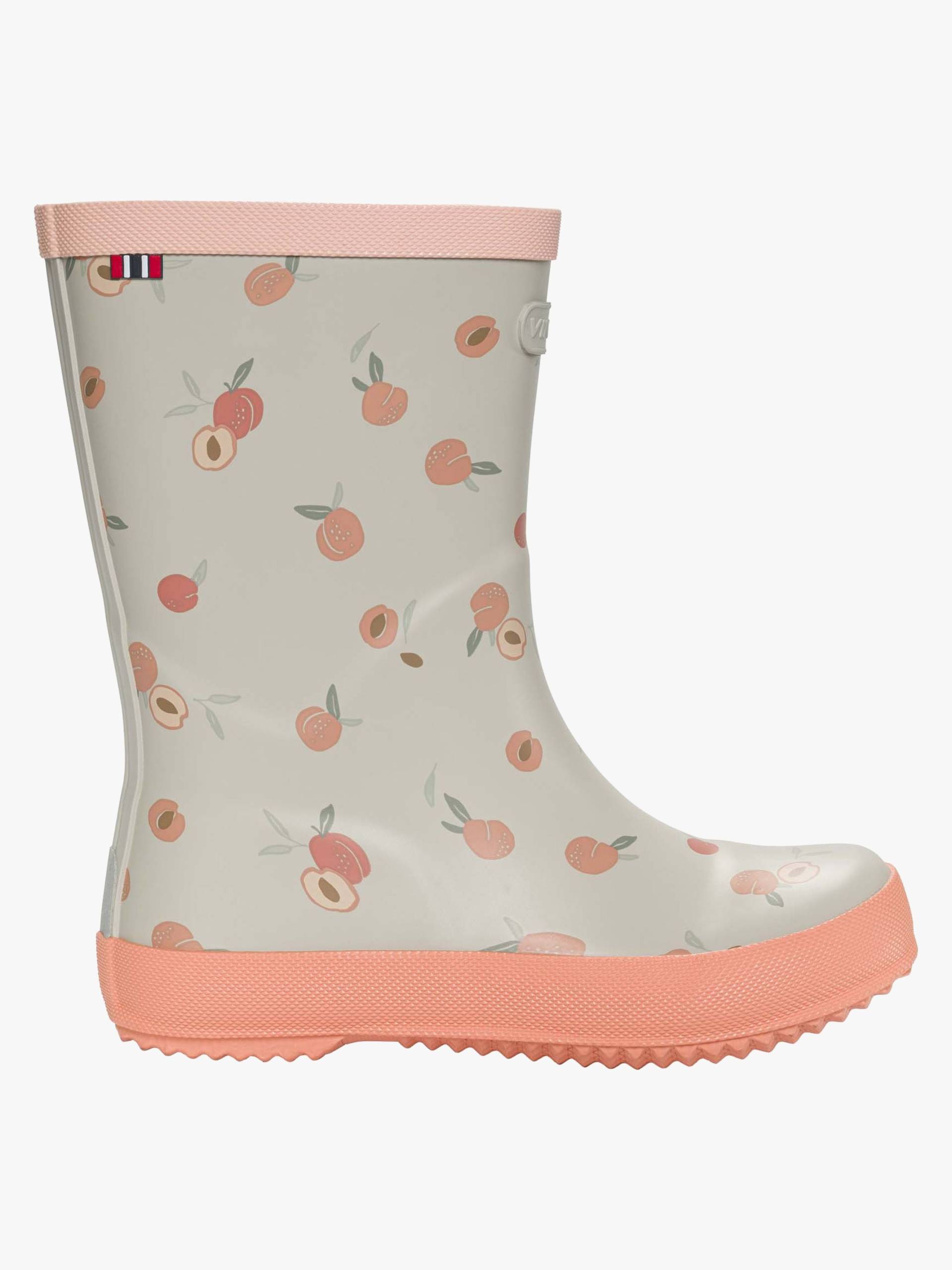 Viking x Kenza Print Gummistiefel, Apricot/Sand, 35, Kindergummistiefel, Kinderstiefel, Gummistiefel kinder, Kids von Viking