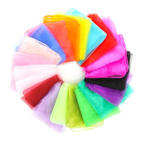 Vikrami lighting 20 Stück Jongliertücher, Tanz Tücher,Farbe Bunte Tücher, Rhythmik Spieltücher für Sensorisches Werkzeug Tanzen Jonglieren 60 x 60cm Vikrami lighting 20 Stück Jongliertücher, Tanz Tücher,Farbe Bunte Tücher, Rhythmik Spieltücher für Sensorisches Werkzeug Tanzen Jonglieren 60 x 60cm von Vikrami lighting