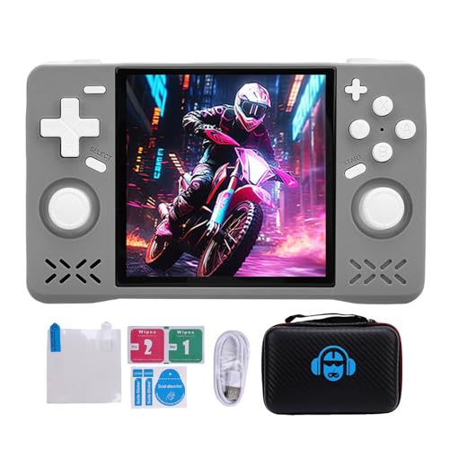 Vikye XF40H Handheld Game Console, 4in Retro Games -Konsole, Wiederaufladbare Klassische 4000 -mAh -Doppel -Joysticks -Handheld -Gaming -Konsole (Grey #14) von Vikye