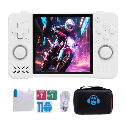 Vikye XF40H Handheld Game Console, 4in Retro Games -Konsole, Wiederaufladbare Klassische 4000 -mAh -Doppel -Joysticks -Handheld -Gaming -Konsole (White #12) von Vikye