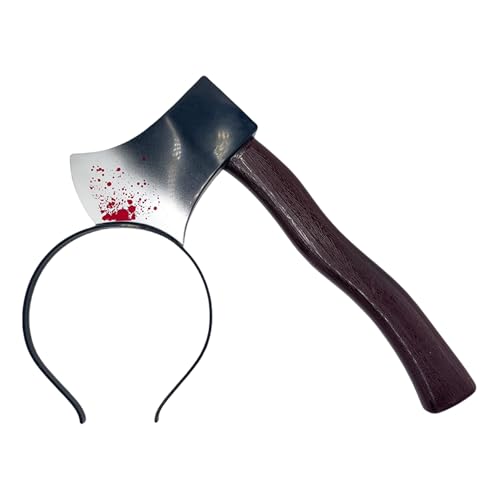 VilaGi Halloween Gruselige Requisiten Stirnband für Halloween Gefälschte Axt Stirnband Kostüm Kunststoff Prop für Erwachsene Horror Thema Dekorationen Haarschmuck für H/Alloween Party Cosplay Karneval VilaGi Halloween Gruselige Requisiten Stirnband für Halloween Gefälschte Axt Stirnband Kostüm Kunststoff Prop für Erwachsene Horror Thema Dekorationen Haarschmuck für H/Alloween Party Cosplay Karneval von VilaGi