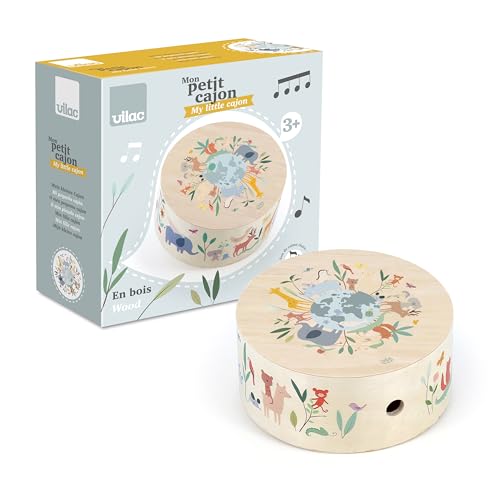 VILAC - Cajón Trommel aus den Tieren der Welt – Sarah Betz – Musikspielzeug – 1 Cajóntrommel aus Holz – Spielzeug für Kinder ab 3 Jahren – 7113 VILAC - Cajón Trommel aus den Tieren der Welt – Sarah Betz – Musikspielzeug – 1 Cajóntrommel aus Holz – Spielzeug für Kinder ab 3 Jahren – 7113 von Vilac