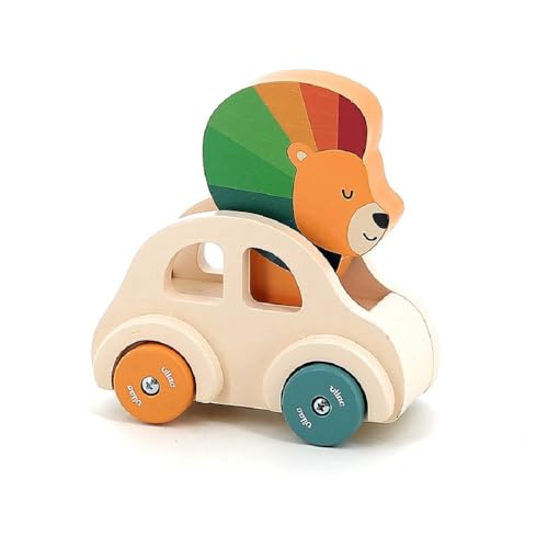 VILAC - Löwenauto mit Quietscher – Andy Westface – Spielzeug für Kleinkinder – 1 Auto aus Holz mit integrierter Hupe – Lernspiele für Kinder aus Holz – Spielzeug für Kinder ab 18 Monaten – 7426Y VILAC - Löwenauto mit Quietscher – Andy Westface – Spielzeug für Kleinkinder – 1 Auto aus Holz mit integrierter Hupe – Lernspiele für Kinder aus Holz – Spielzeug für Kinder ab 18 Monaten – 7426Y von Vilac