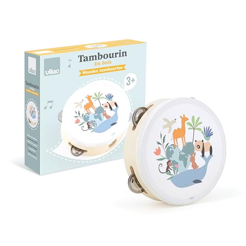 VILAC - Tamburin Les animaux du Monde – Sarah Betz – Musikspielzeug – 1 Tamburin aus Holz – Lernspiele für Kinder aus Holz – Spielzeug für Kinder ab 3 Jahren – 7112 VILAC - Tamburin Les animaux du Monde – Sarah Betz – Musikspielzeug – 1 Tamburin aus Holz – Lernspiele für Kinder aus Holz – Spielzeug für Kinder ab 3 Jahren – 7112 von Vilac