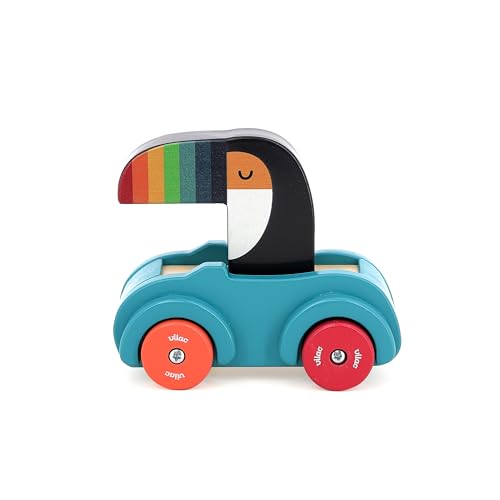 VILAC - Tukan-Auto – Andy Westface – Spielzeug für Kleinkinder – 1 Auto aus Holz mit integrierter Hupe – Lernspiele für Kinder aus Holz – Spielzeug für Kinder ab 18 Monaten – 7426K VILAC - Tukan-Auto – Andy Westface – Spielzeug für Kleinkinder – 1 Auto aus Holz mit integrierter Hupe – Lernspiele für Kinder aus Holz – Spielzeug für Kinder ab 18 Monaten – 7426K von Vilac