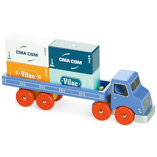 Vilac Vilac2358 Camion Porte-conteneurs Elefant Vilacity Containerschiff Vilac Vilac2358 Camion Porte-conteneurs Elefant Vilacity Containerschiff von Vilac