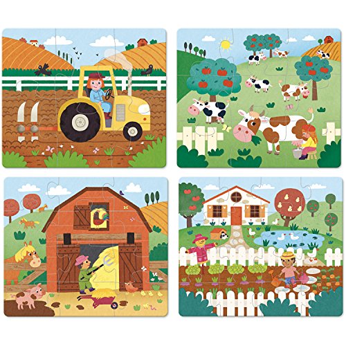 4 mitwachsende Puzzles Bauernhof. Vilac von Vilac