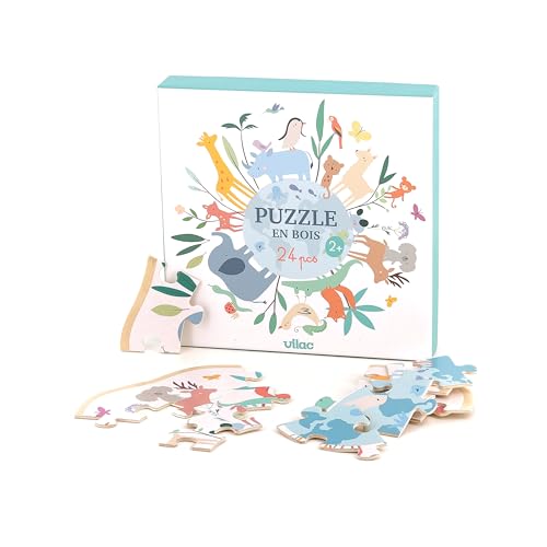 Vilac 7102 Holzpuzzle rund um die Welt – Sarah Betz, Mehrfarbig Vilac 7102 Holzpuzzle rund um die Welt – Sarah Betz, Mehrfarbig von Vilac