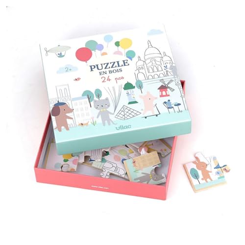 Vilac 7103 Holzpuzzle Escapade in Paris-Sarah Betz, Mehrfarbig Vilac 7103 Holzpuzzle Escapade in Paris-Sarah Betz, Mehrfarbig von Vilac